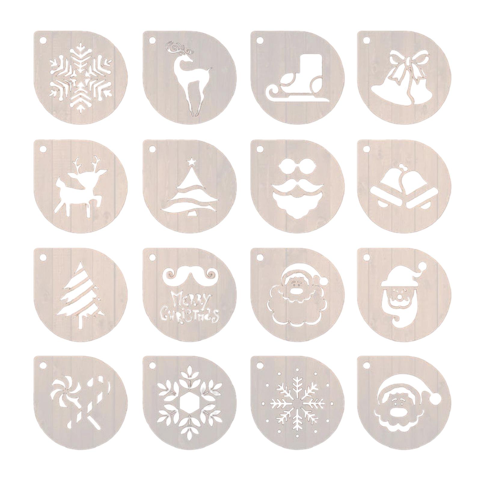 Coffee Stencil Art - Conjunto de estênceis para cappuccino e