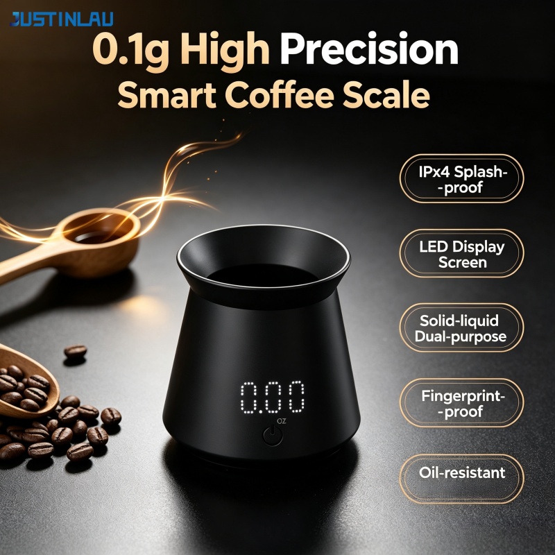 Coffee Bean Scale - JUSTINLAU Balança Digital de Café de