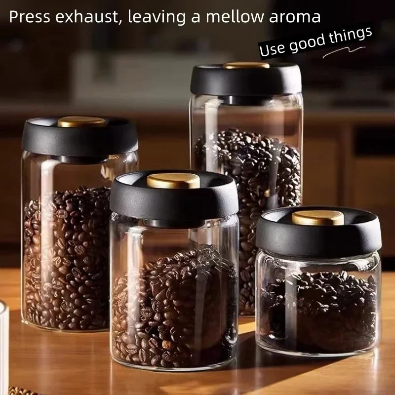 Coffee Tea Organizer - Jarra de café selada a vácuo