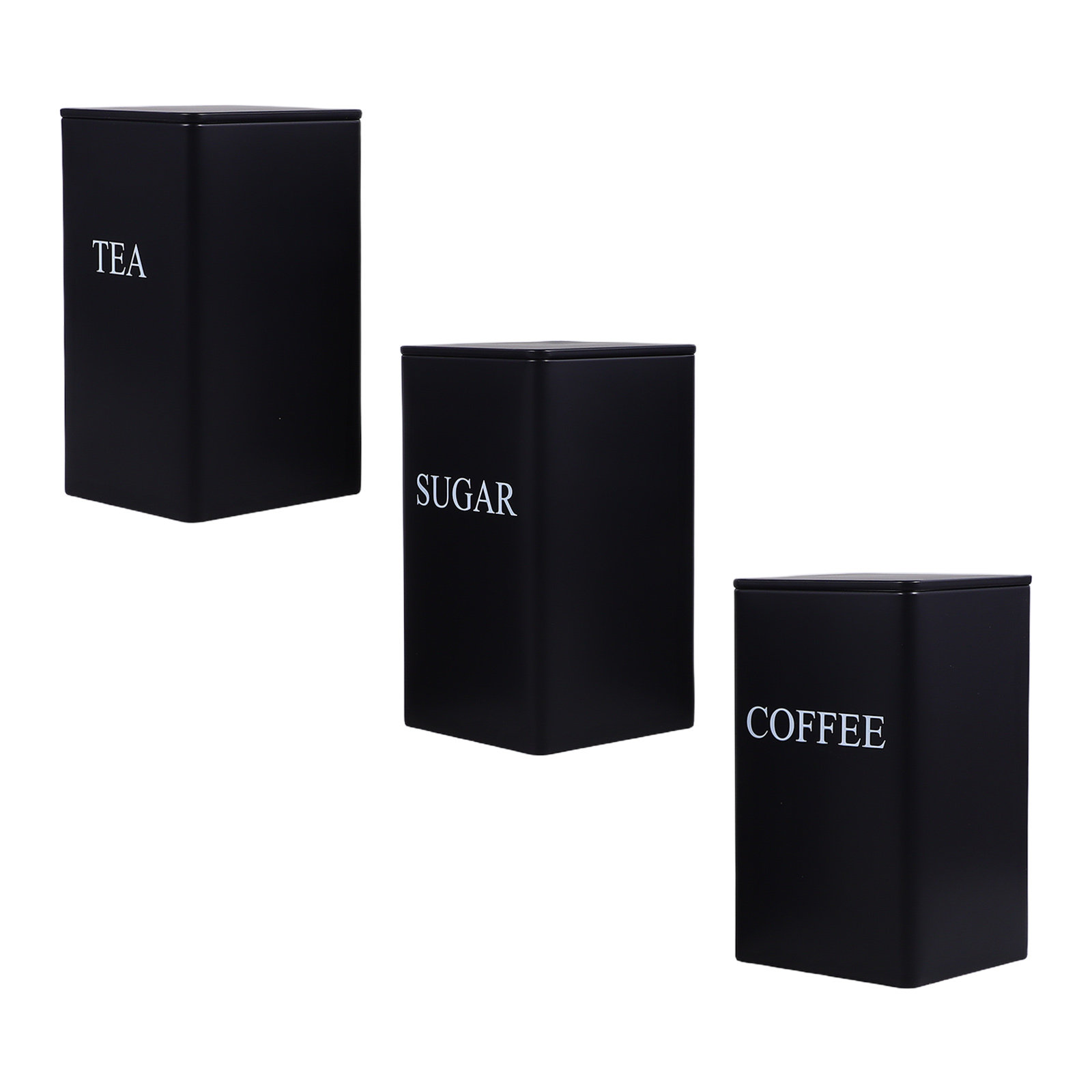 Coffee Tea Organizer - Conjunto de 3 Potes de Armazenamento