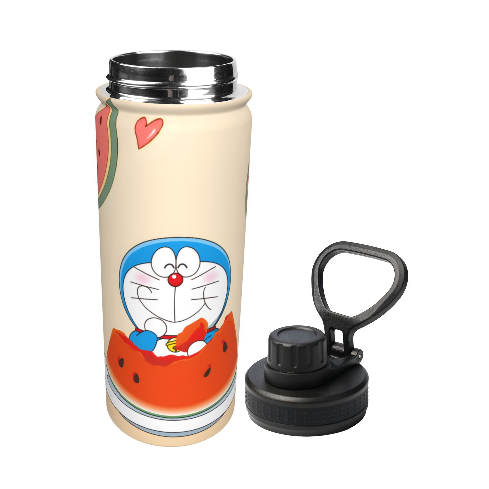Double Wall Mug - Garrafa térmica esportiva de 18 onças