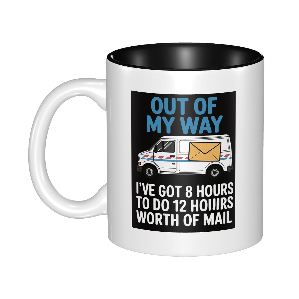 Coffee Tea Joke - Caneca de Cerâmica para Entregadores de
