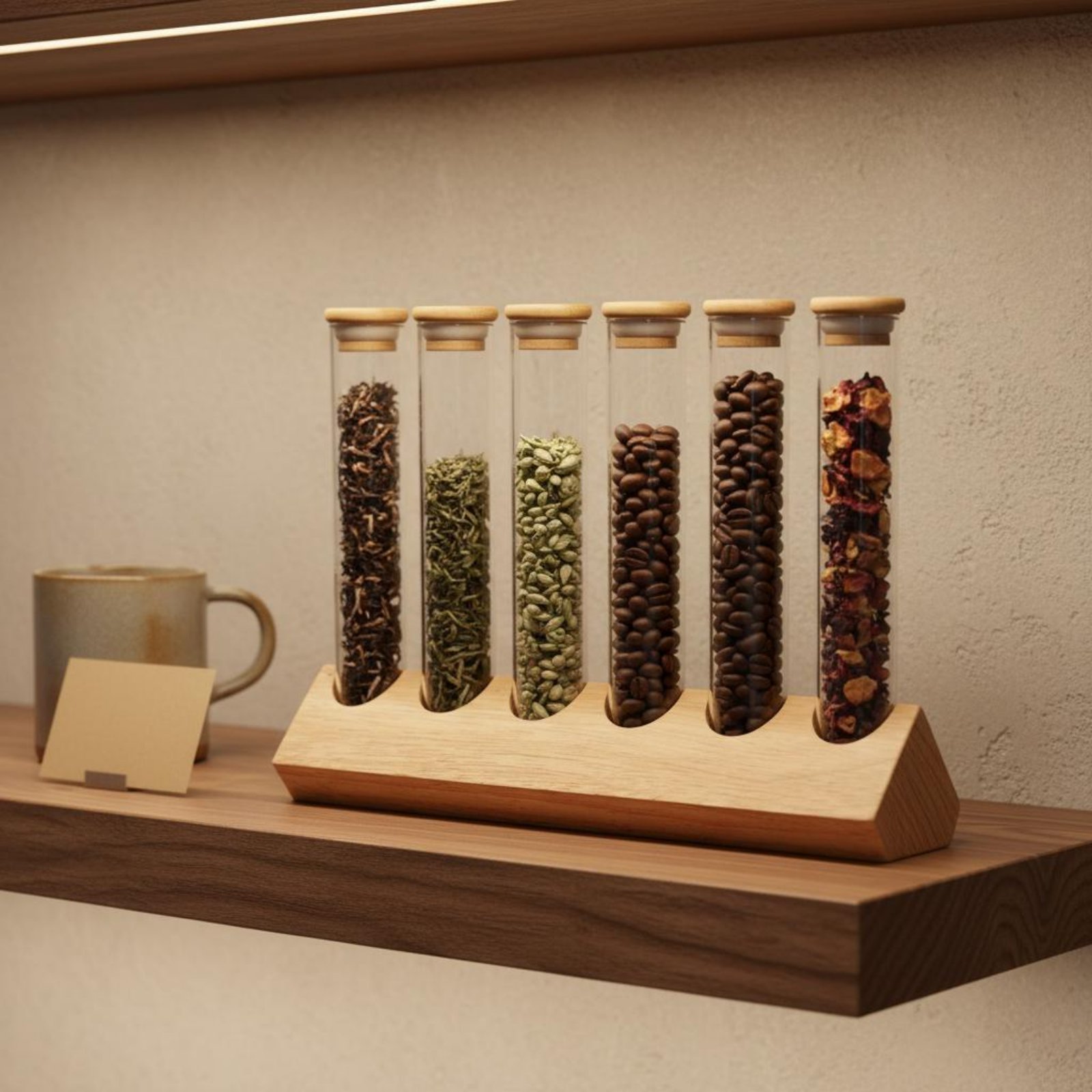 Coffee Bean - Conjunto de Recipientes de Vidro com