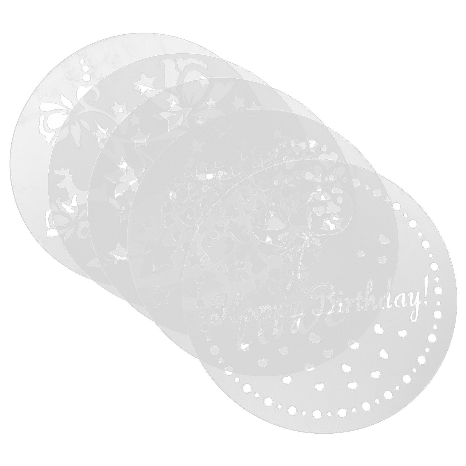 Coffee Stencil Art - 1 conjunto de moldes para café,