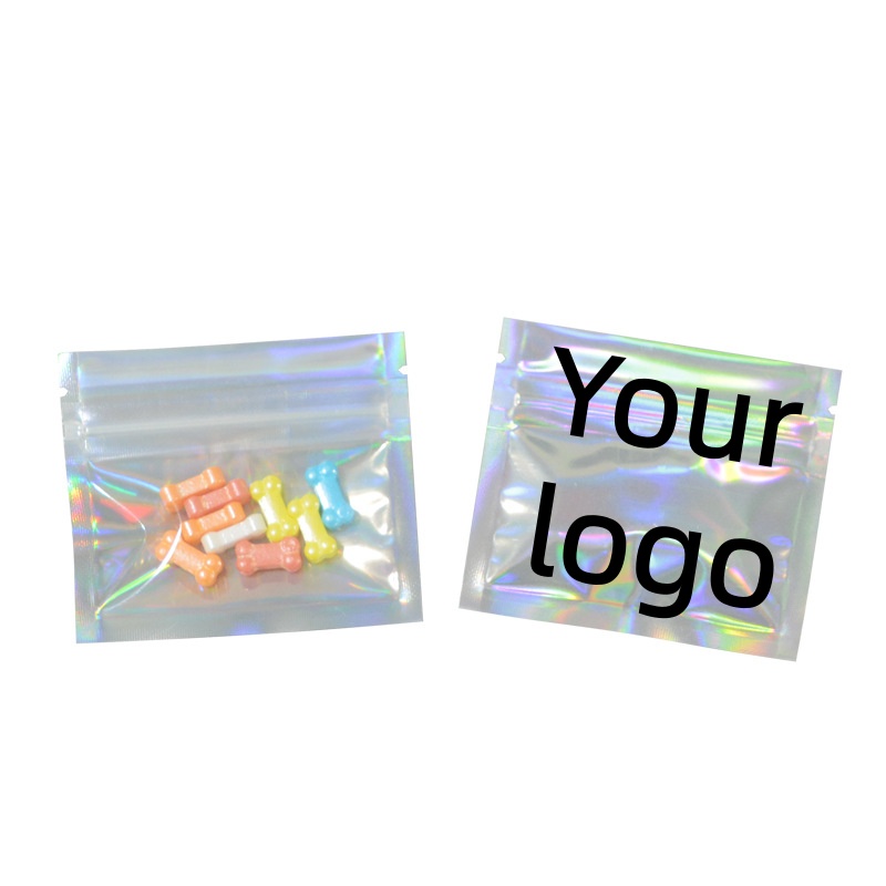 Coffee Tea Day - 100/500/1000 pçs resealable claro holograma ziplock