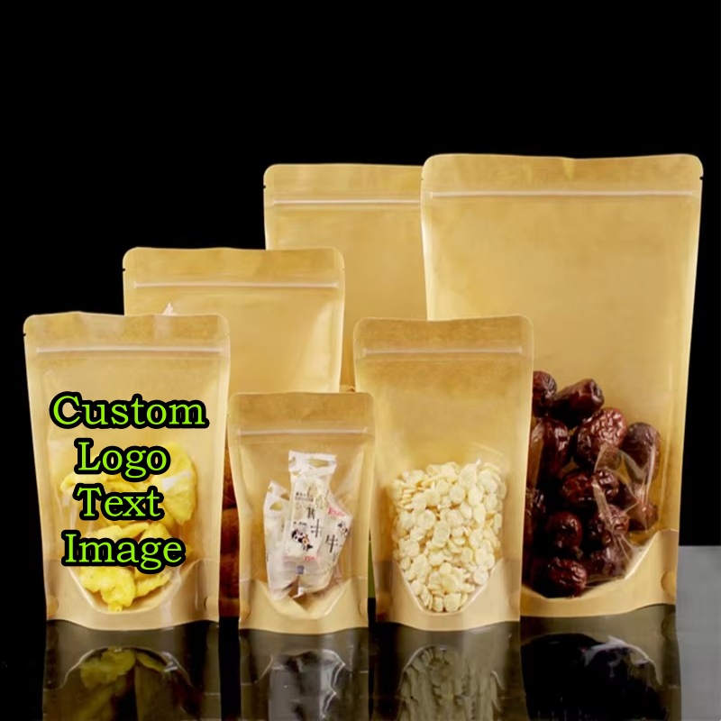 Coffee Tea Day - 100PCS Sacos de Papel Kraft Transparentes
