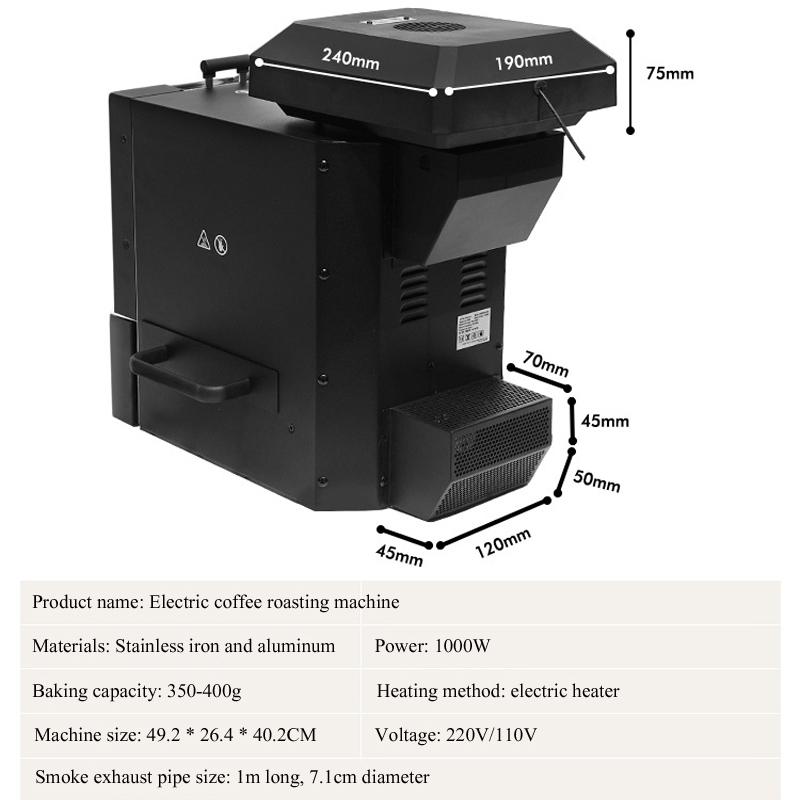 Máquina elétrica para torrar g - Coffee Bean avaliação e preço