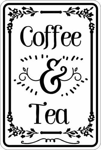 Placa de alumínio engraçada co - Coffee Tea Joke avaliação e preço