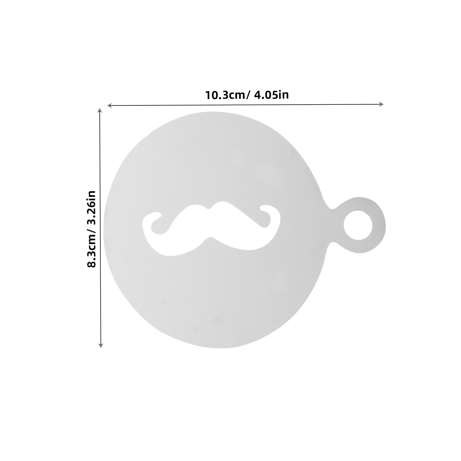 4 peças de moldes de aço inoxi - Coffee Stencil Art avaliação e preço