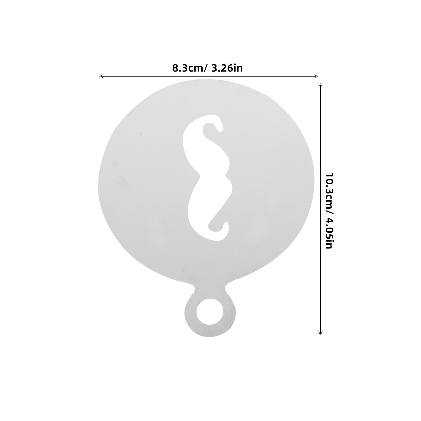4 peças de moldes de aço inoxi - Coffee Stencil Art avaliação e preço