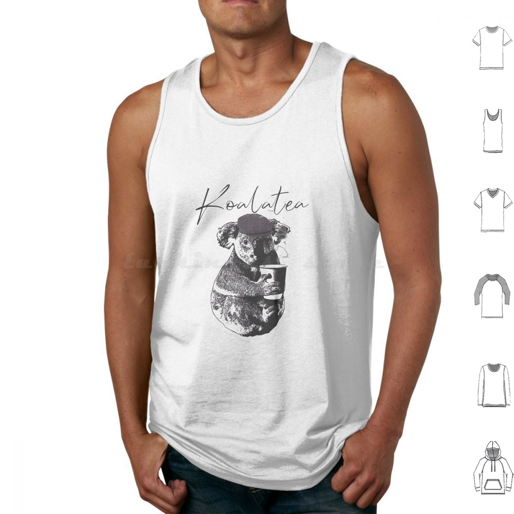 Camisetas Regata Koalatea Sem  - Coffee Tea Joke avaliação e preço