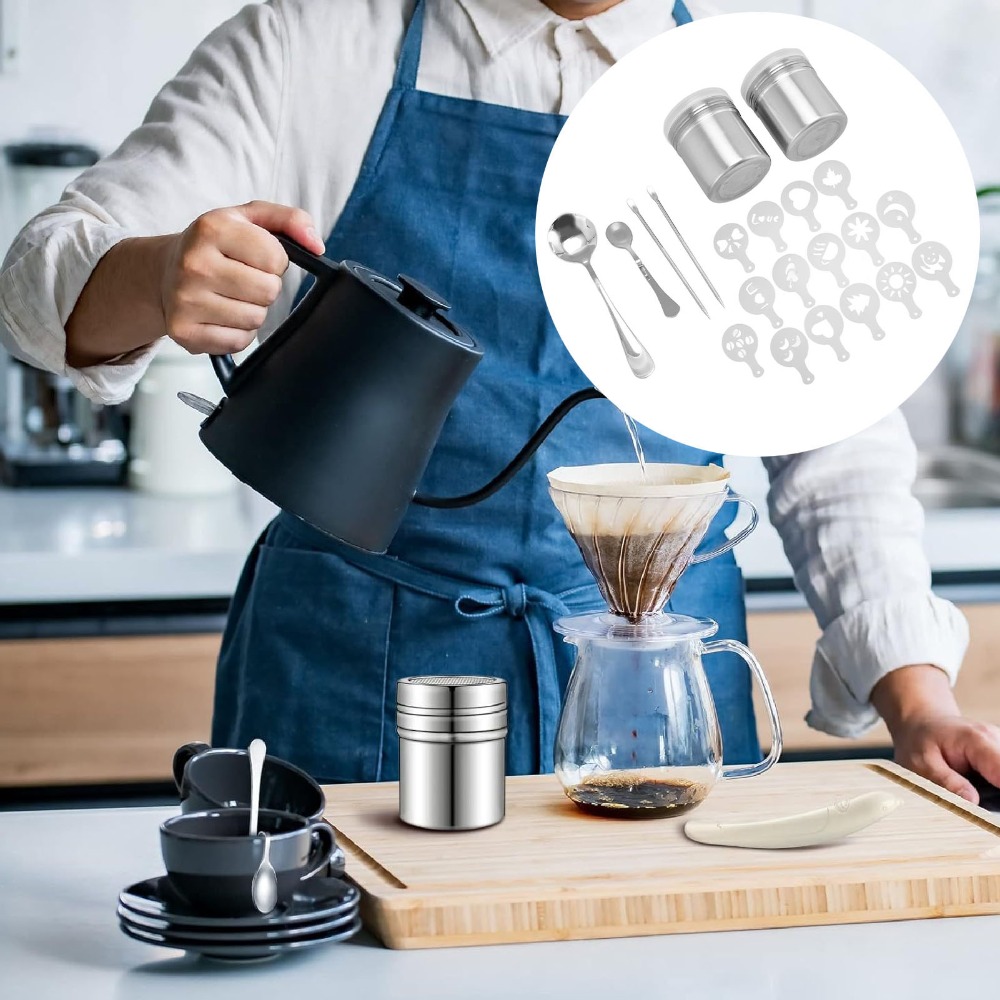 Caneta de Latte Art em Aço Ino - Coffee Stencil Art avaliação e preço