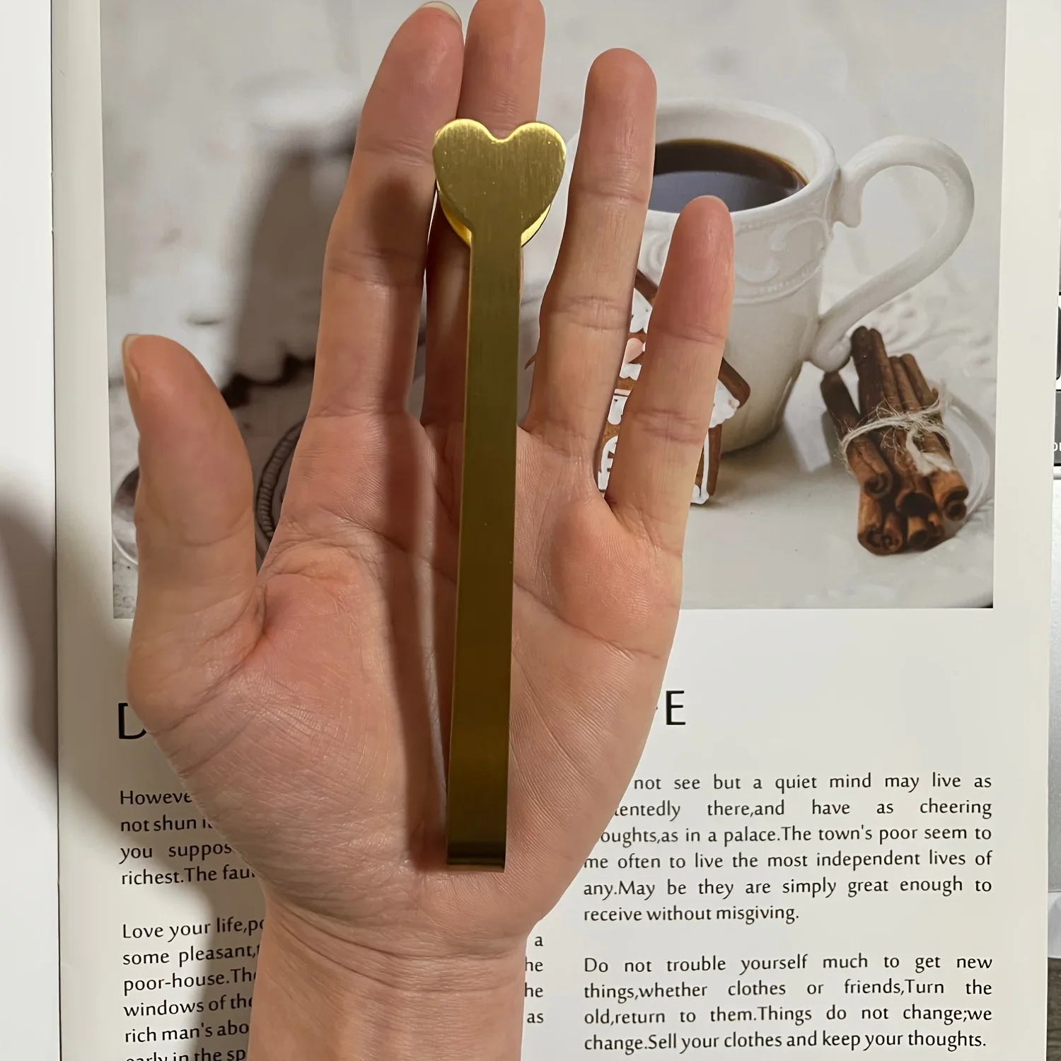 Mini pinças em forma de coraçã - Coffee Tea Day avaliação e preço