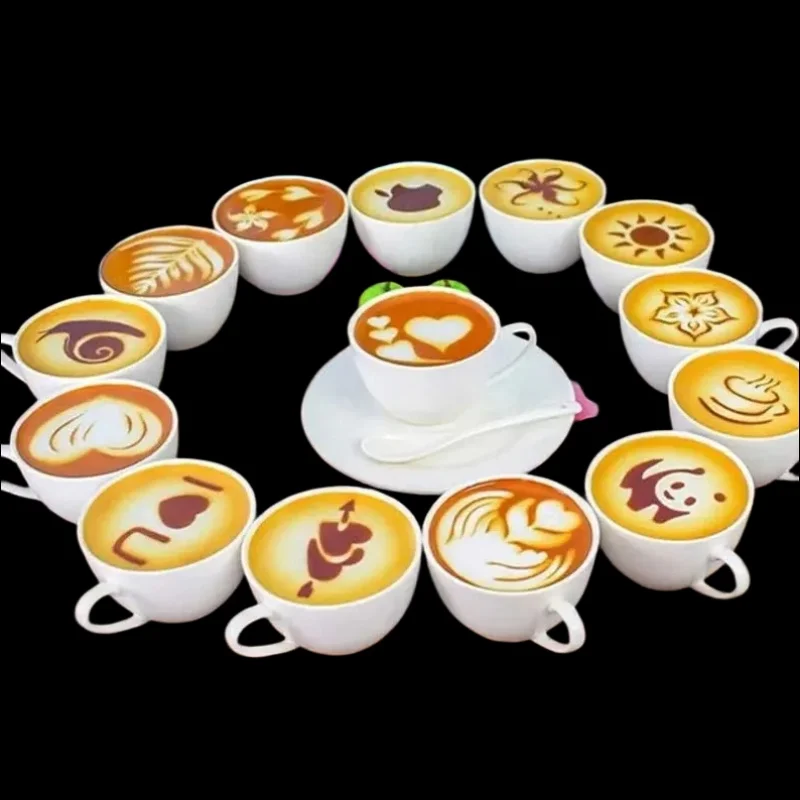 16 pçs/set molde de café latte - Coffee Stencil Art avaliação e preço