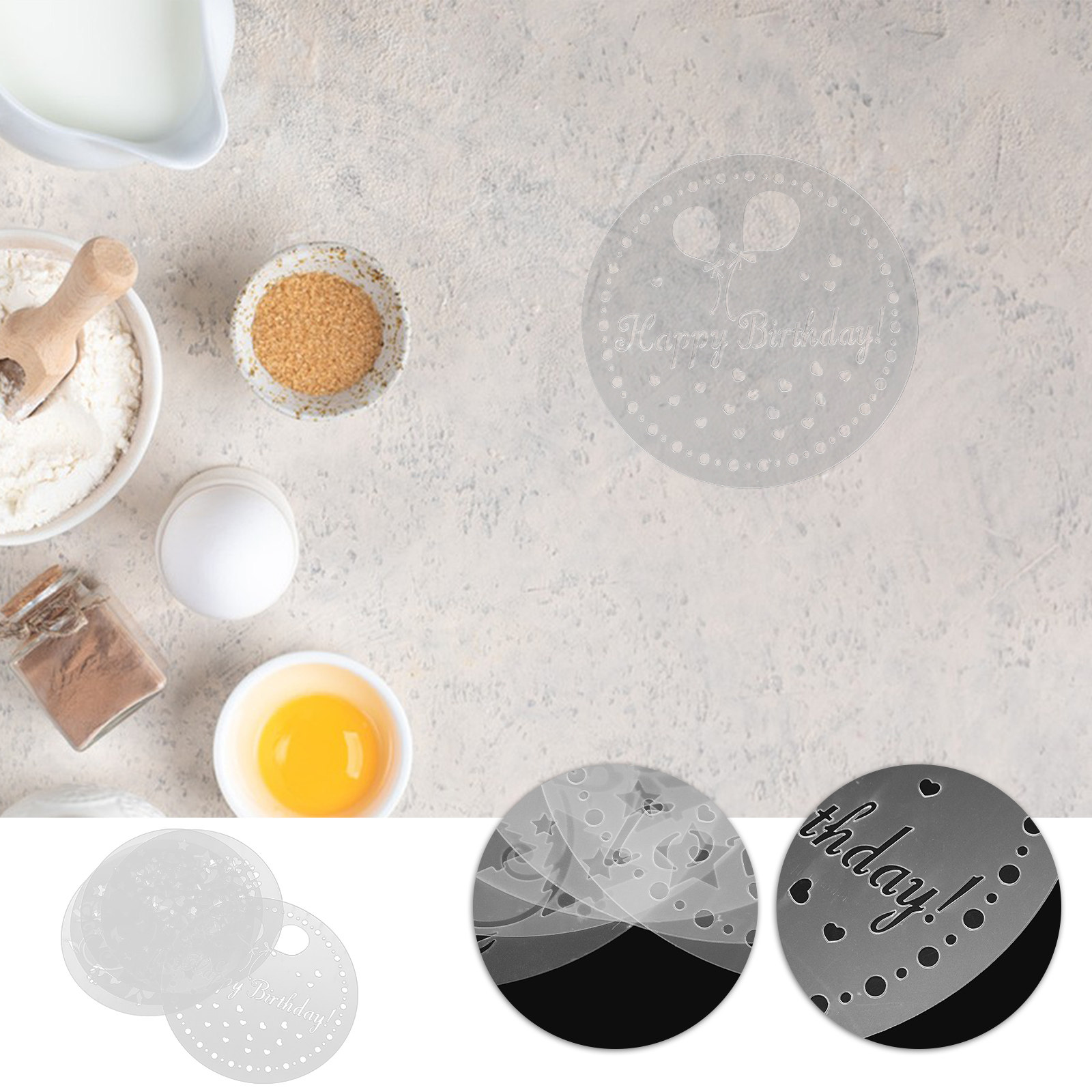 1 conjunto de moldes para café - Coffee Stencil Art avaliação e preço