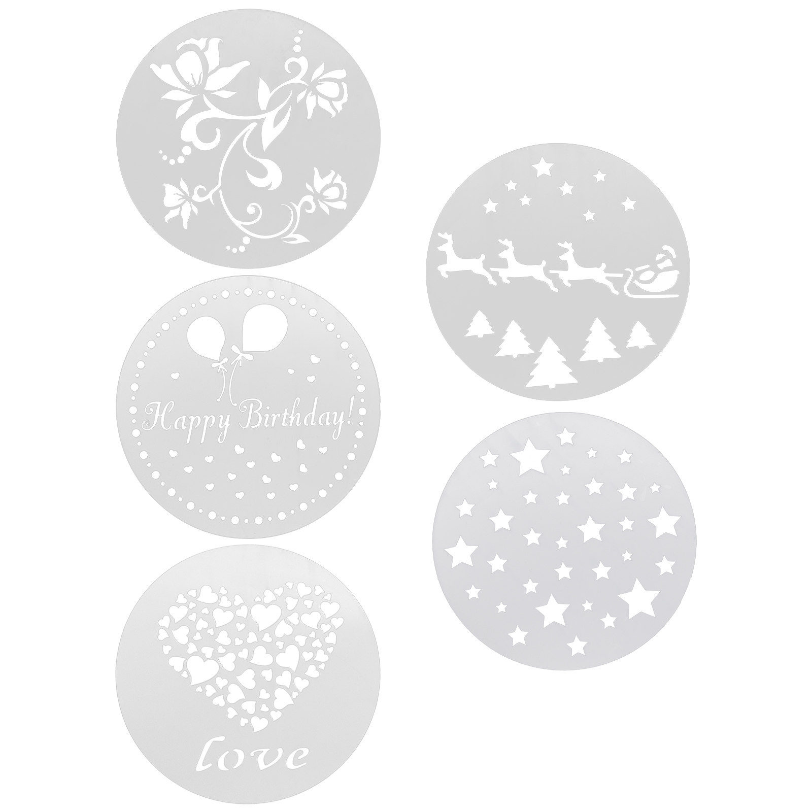 1 conjunto de moldes para café - Coffee Stencil Art avaliação e preço