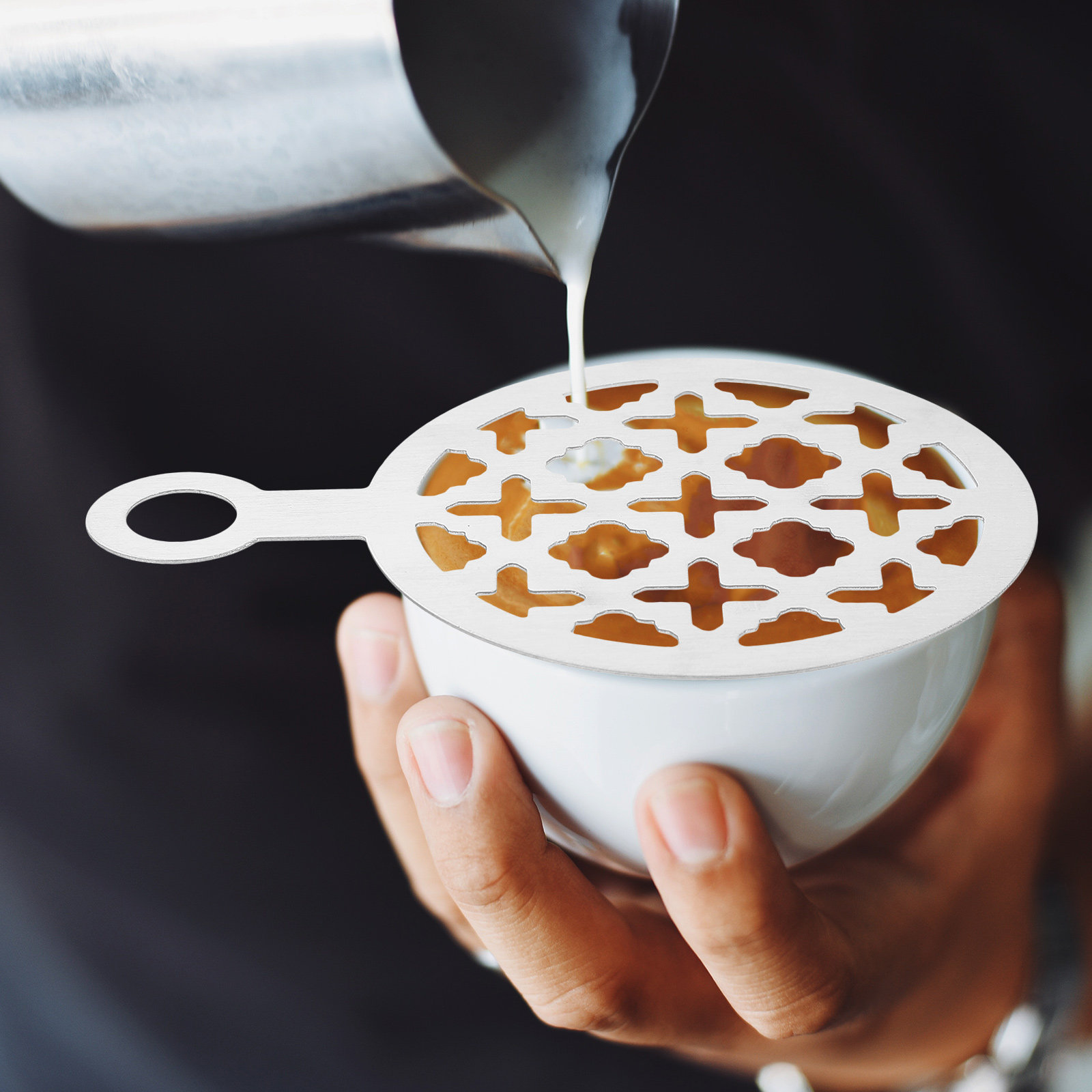 4 peças de estênceis para arte - Coffee Stencil Art avaliação e preço