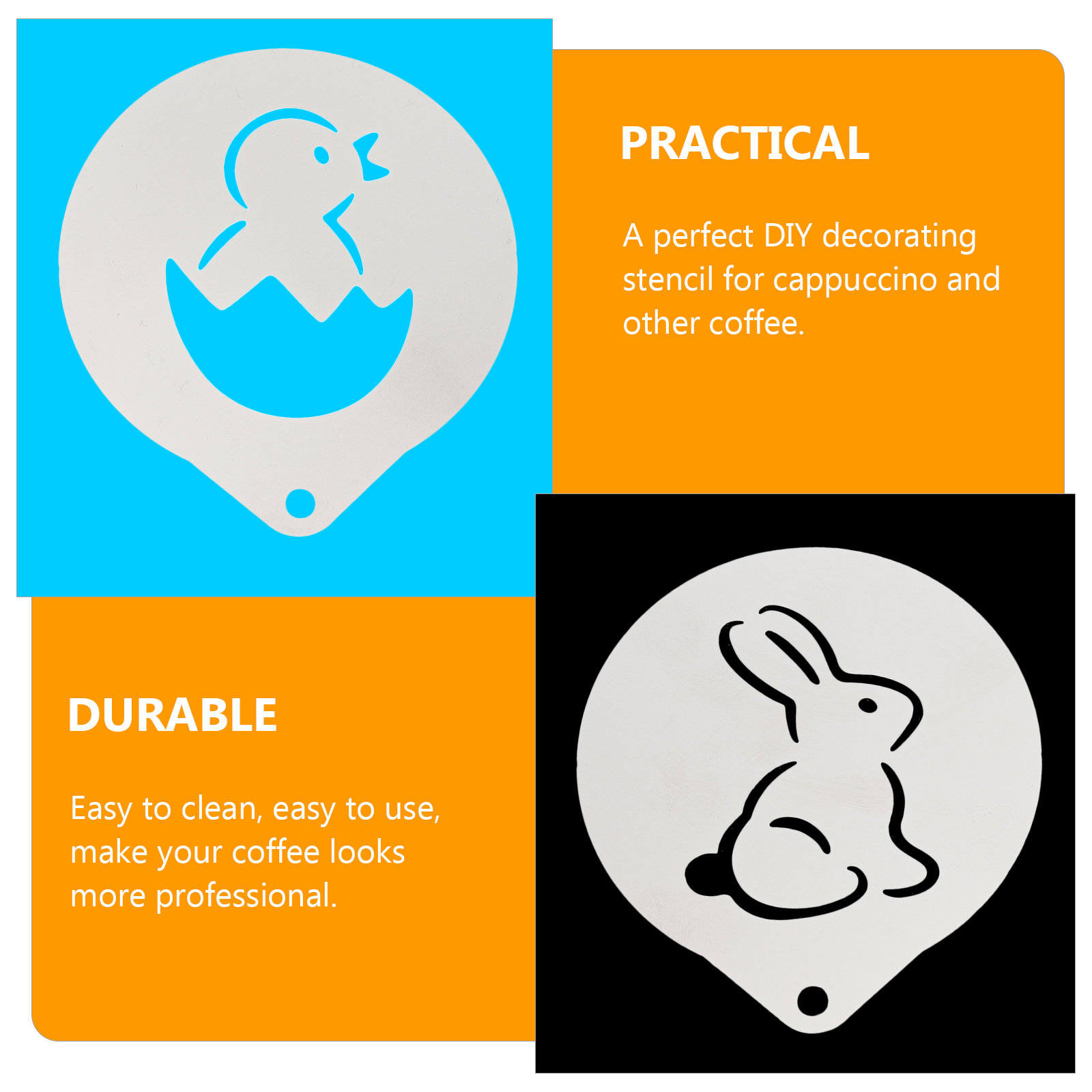 Estênceis para Latte de Café,  - Coffee Stencil Art avaliação e preço