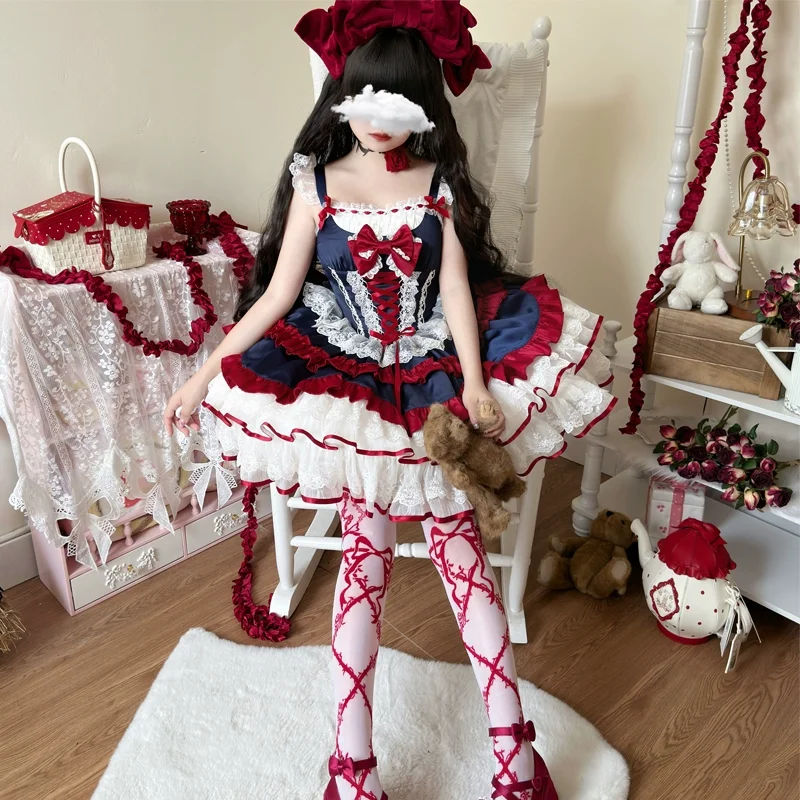 Vestido JSK Lolita Doce Rosa c - Coffee Tea Weight Loss avaliação e preço